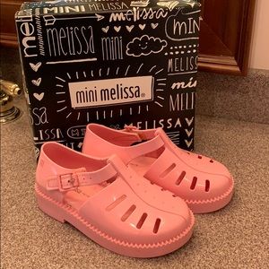 Pink mini Melissa sandals